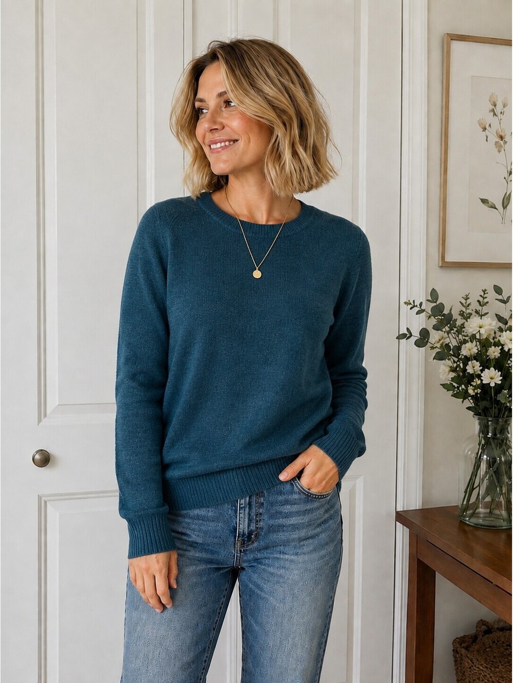 Banana Republic Italian Merino Crewneck Sweater – Women’s M/L